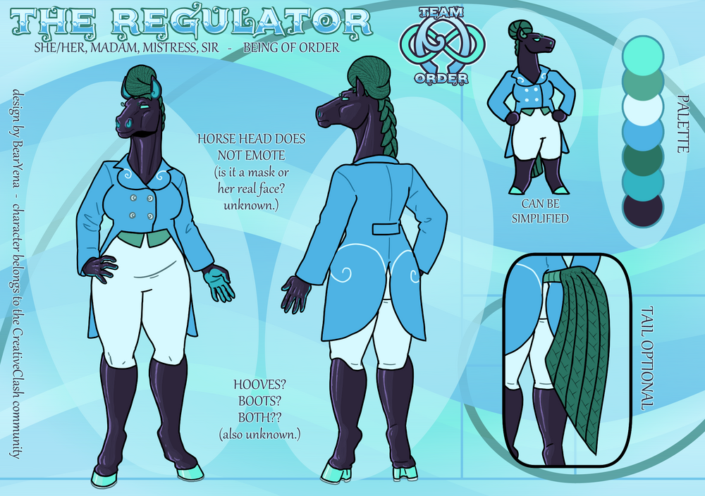 Team Order mascot: The Regulator