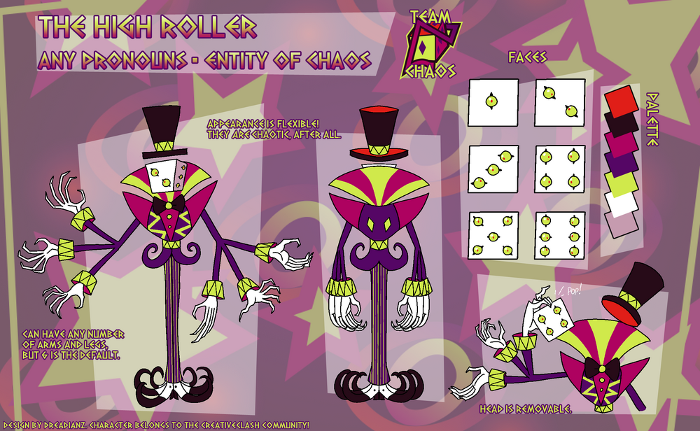 Team Chaos mascot: High Roller