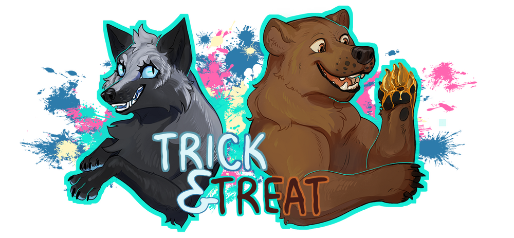 Trick vs Treat Mascots, Trick the Fox & Treat the Bear