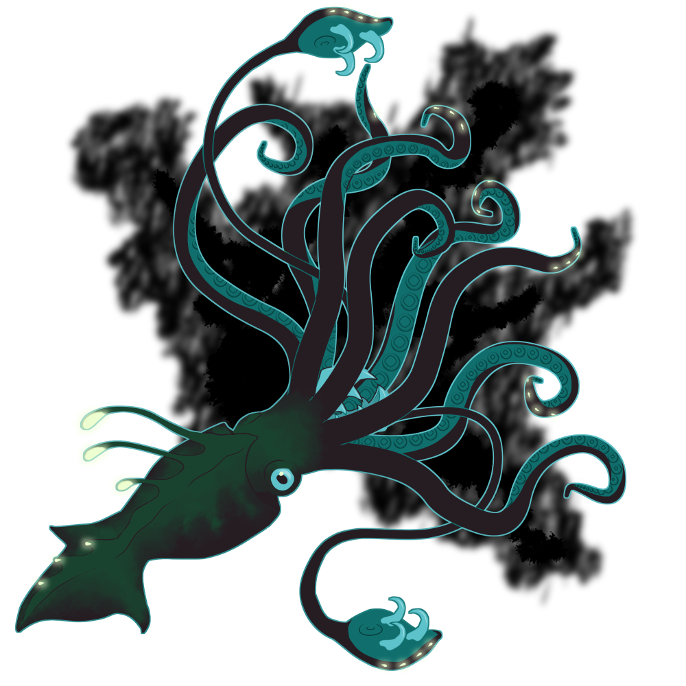 Team Deep Sea mascot: deepsea squid